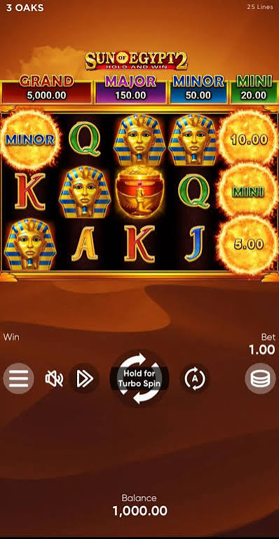 Regarding Sun of Egypt 2 Slot